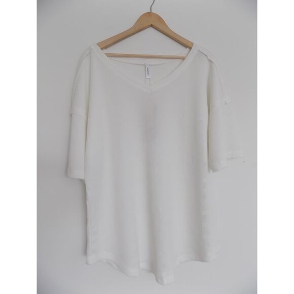 Dokotoo waffle texture pullover shirt short sleeve size XL NWT - Picture 3 of 8